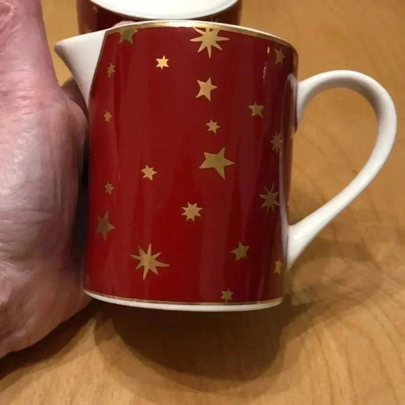 Galaxy by Sakura fine porcelain sugar bowl, creamer, and salt & pepper shakers - Picture 5 of 10